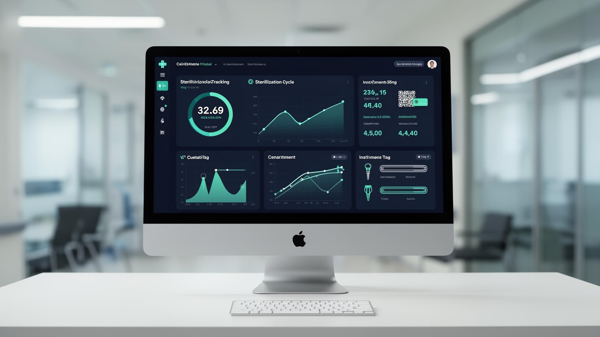Painel de gestão CMEXX com indicadores financeiros e ocupação de autoclaves
